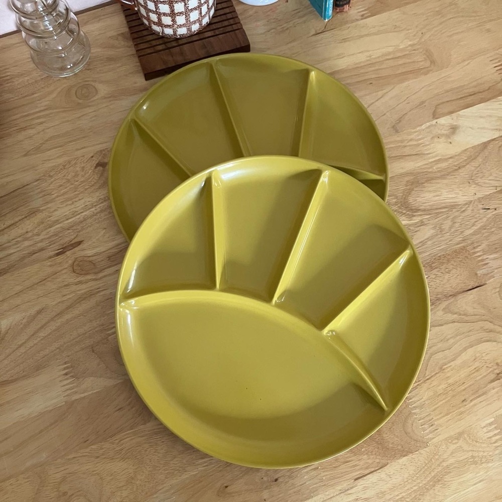 Set of Imperial Japan 70’s melamine fondue plates